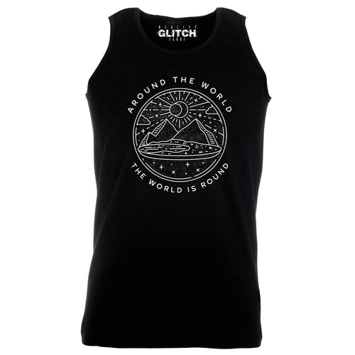 Reality Glitch The World is Round Glober Mens Vest