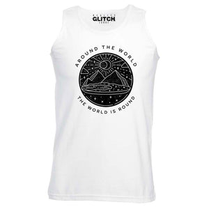 Reality Glitch The World is Round Glober Mens Vest