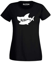 Reality Glitch Mummy Shark Womens T-Shirt