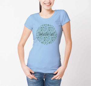 Reality Glitch Crazy Plant Lady Womens T-Shirt