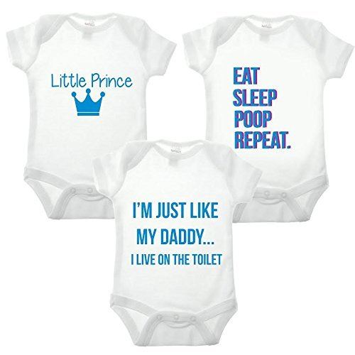 Baby Boy Triple Pack Babygrow