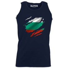 Reality Glitch Torn Bulgaria Flag Mens Vest