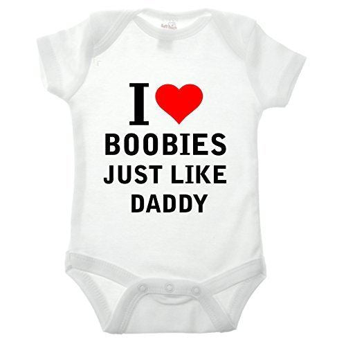 I Love Boobies Babygrow