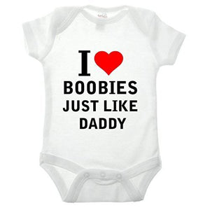 I Love Boobies Babygrow