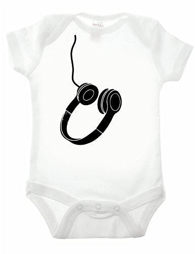 Headphone Short Sleeve Babygrow