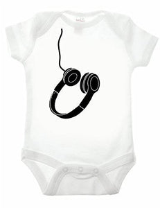 Headphone Short Sleeve Babygrow