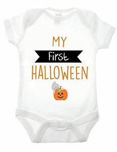 First Halloween Short Sleeve White Babygrow