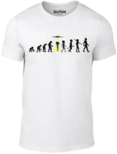 Men's White T-Shirt With a  Evolution of Alien Abduction  Printed Design