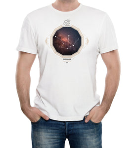 Reality Glitch Aquarius Star Sign Constellation Mens T-Shirt