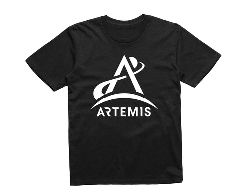 Reality Glitch NASA Artemis Space Mission Logo Kids T-Shirt