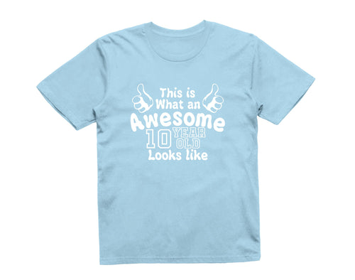 Reality Glitch This is What an Awesome 10 Year Old Looks Like Kids T-Shirt