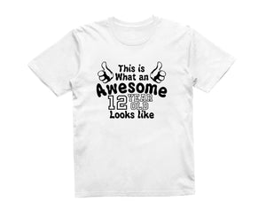 Reality Glitch This is What an Awesome 12 Year Old Looks Like Kids T-Shirt