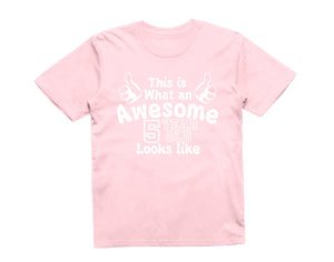 Reality Glitch This is What an Awesome 5 Year Old Looks Like Kids T-Shirt