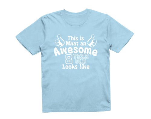 Reality Glitch This is What an Awesome 8 Year Old Looks Like Kids T-Shirt