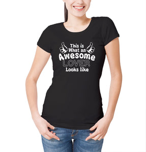 Reality Glitch This Is What An Awesome Lover Looks Like Womens T-Shirt