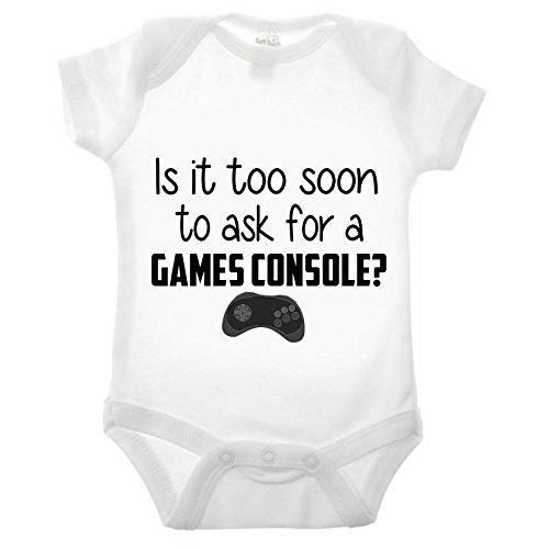 Is It Too Soon To Ask For A Games Console Short Sleeve Babygrow
