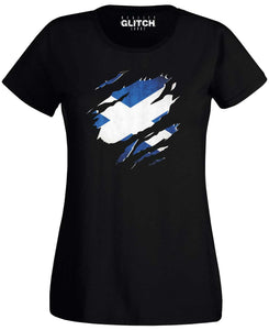 Women's Torn Scotland T-Shirt