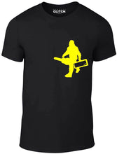 Men's Black T-shirt With a Sasquatch Printed Design
