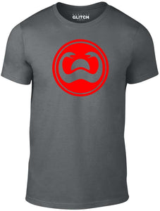 Men's Dark Grey T-shirt With a Red Tower Of Serpents Printed Design