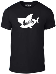 Reality Glitch Daddy Shark Mens T-Shirt