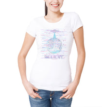 Reality Glitch Digital Abduction UFO Upload Womens T-Shirt