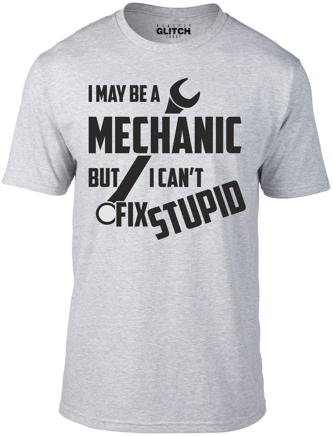 Men's Light Grey T-shirt With a  Printed Design