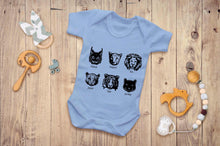 Reality Glitch Big Cats Sketch Kids Babygrow