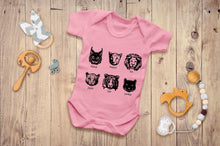 Reality Glitch Big Cats Sketch Kids Babygrow