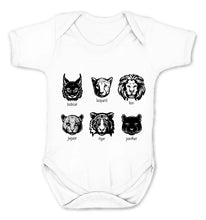 Reality Glitch Big Cats Sketch Kids Babygrow