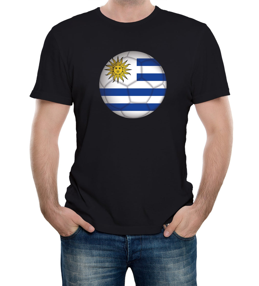 Reality Glitch Uruguay Football Supporter Mens T-Shirt