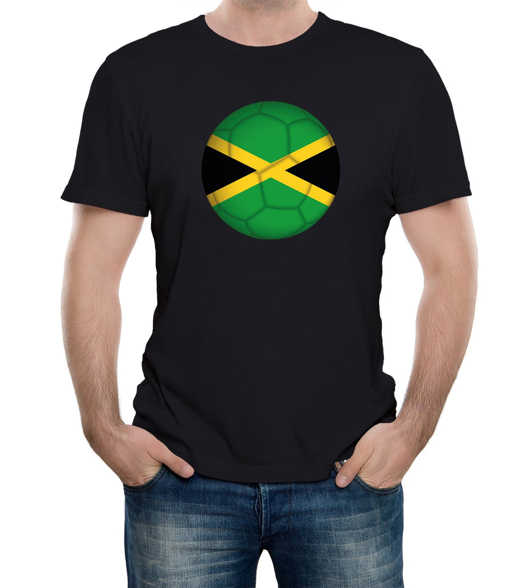 Reality Glitch Jamaica Football Supporter Mens T-Shirt