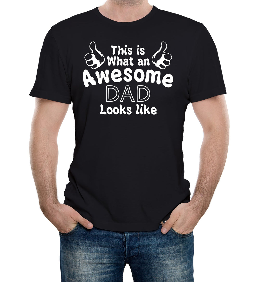 Reality Glitch This Is What An Awesome Dad Looks Like Mens T-Shirt