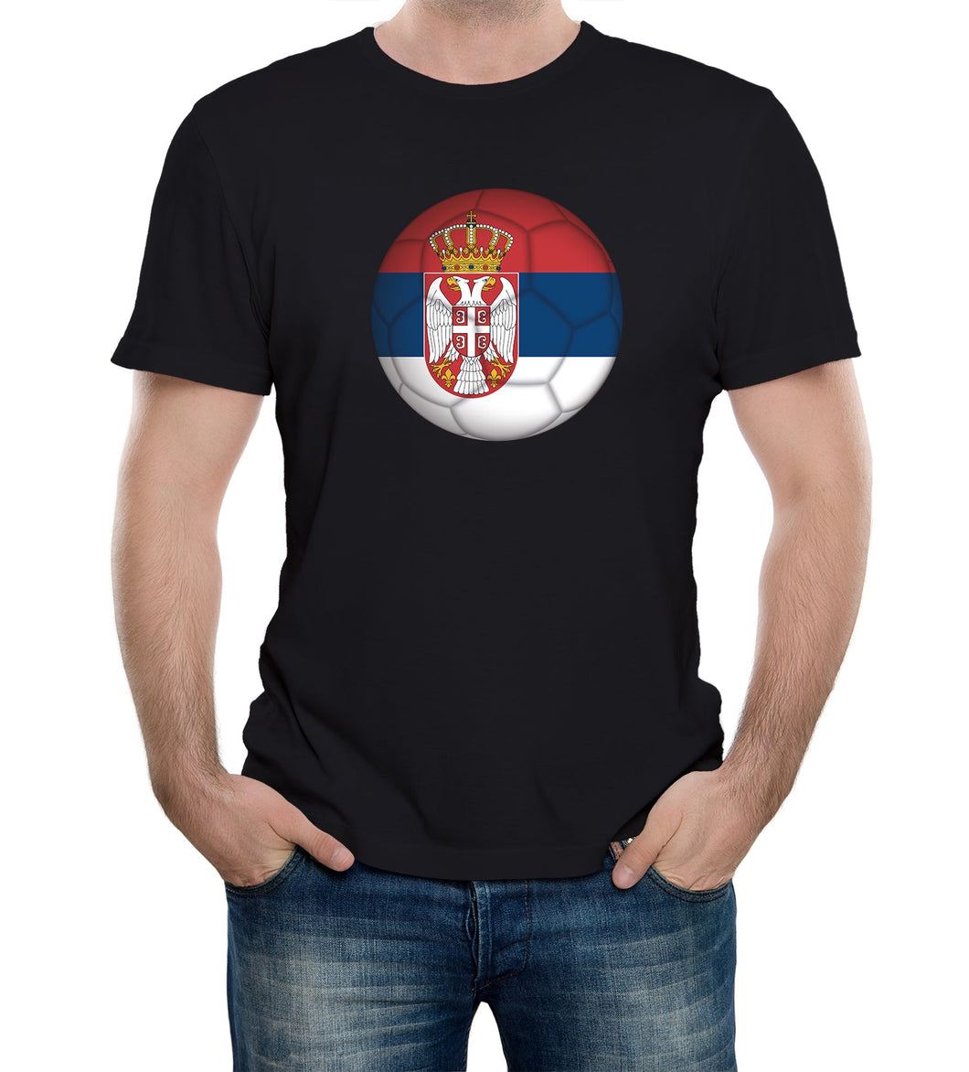Reality Glitch Serbia Football Supporter Mens T-Shirt