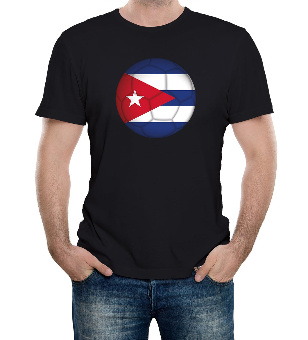 Reality Glitch Cuba Football Supporter Mens T-Shirt