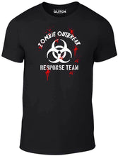 Men's Black T-shirt With a zombie outbreak Printed Design