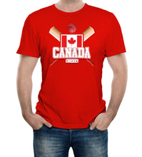 Reality Glitch Canada Cricket Supporter Flag Mens T-Shirt