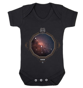 Reality Glitch Cancer Star Sign Constellation Kids Babygrow
