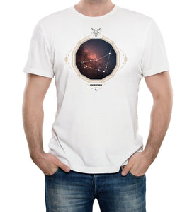Reality Glitch Capricorn Star Sign Constellation Mens T-Shirt