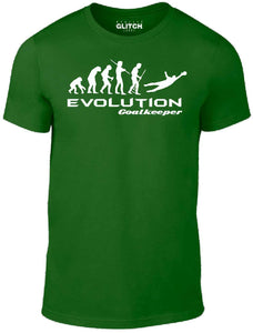 Men's Navy Blue T-Shirt With a  Evolution of Goalkeeper  Printed Design