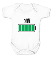 Reality Glitch Son Battery Fully Charged Kids Babygrow