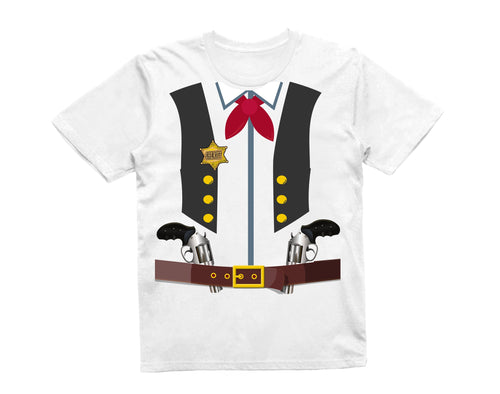 Reality Glitch Cowboy Fancy Dress Up Costume Kids T-Shirt