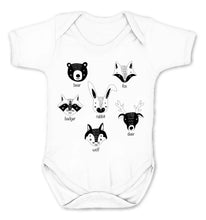 Reality Glitch Cute Animals Sketch Kids Babygrow