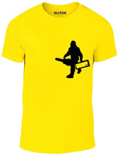 Men's Yellow T-shirt With a Sasquatch Printed Design