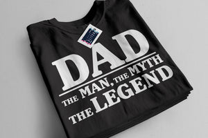 Reality Glitch Dad, The Man, The Myth, The Legend Fathers Day Mens T-Shirt