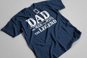 Reality Glitch Dad, The Man, The Myth, The Legend Fathers Day Mens T-Shirt