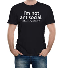 Reality Glitch I'm Not Antisocial Mens T-Shirt