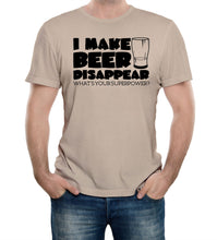 Reality Glitch I Make Beer Disappear Mens T-Shirt