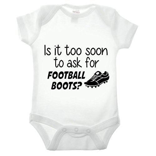 Is It Too Soon To Ask For Football Boots Short Sleeve Babygrow