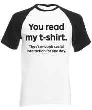 Men's White/Black T-shirt With a funny slogan Printed Design