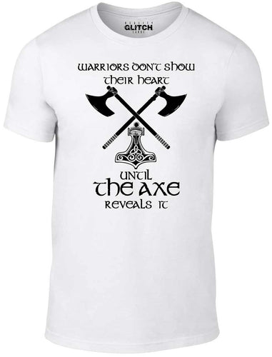 Men's white T-shirt With a Vikings Printed Design